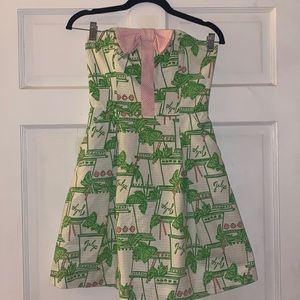 Lilly Pulitzer Strapless Mint Julip Dress